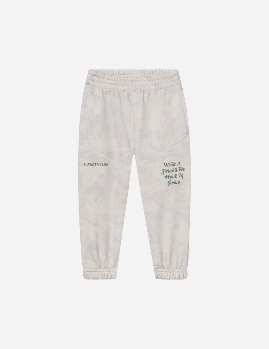 What A Friend In Jesus Camo Kids Sweatpant