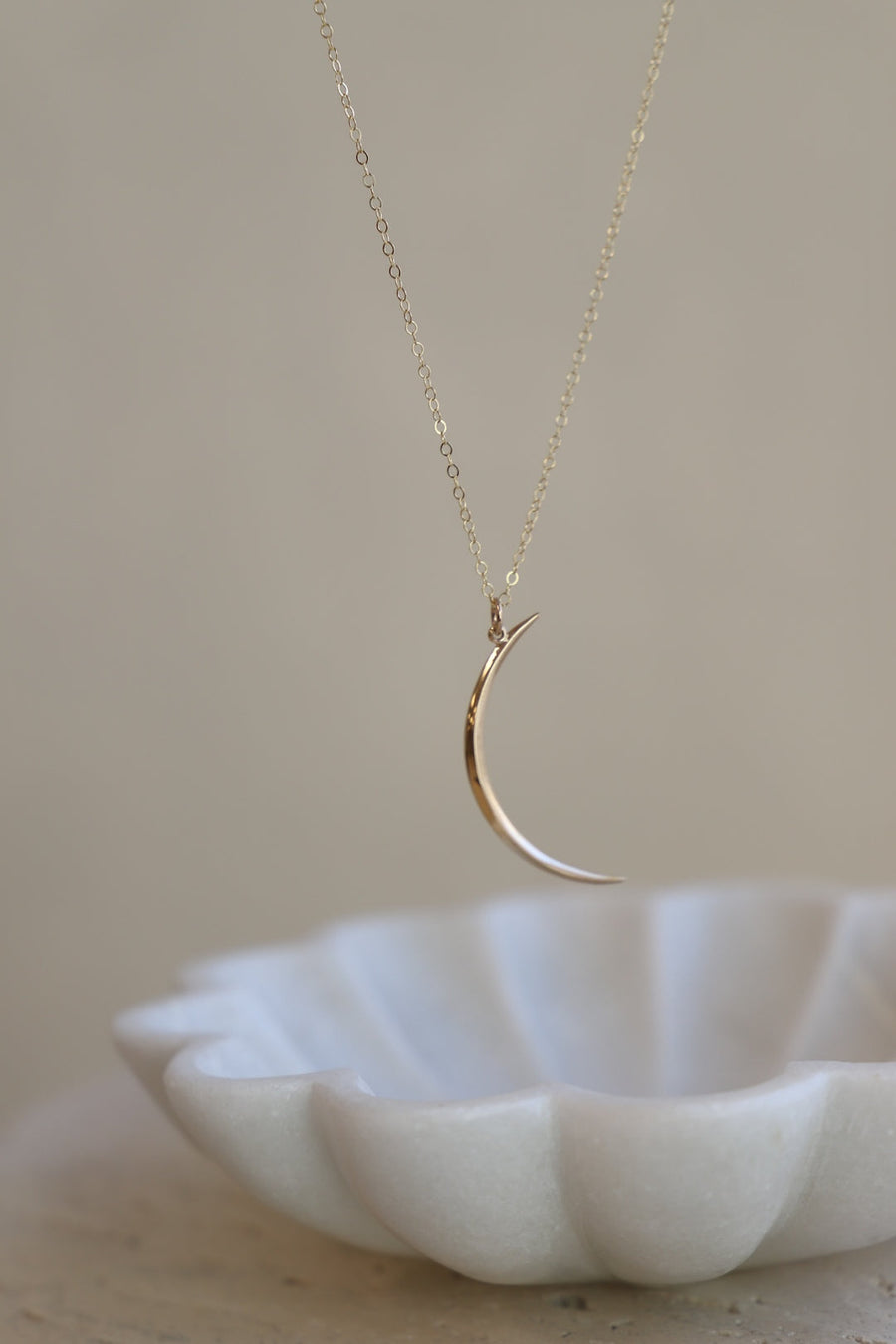 Crescent Necklace - Gold