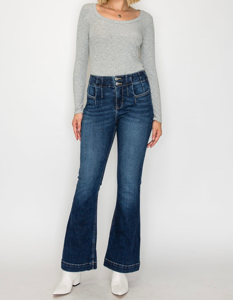 Tummy Control + Hip Lifter High Rise Modern Flare Jeans
