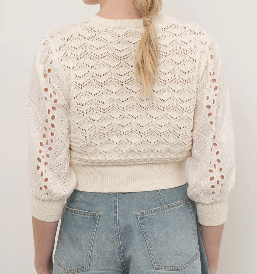 3/4 Sleeve Button Up Cardigan