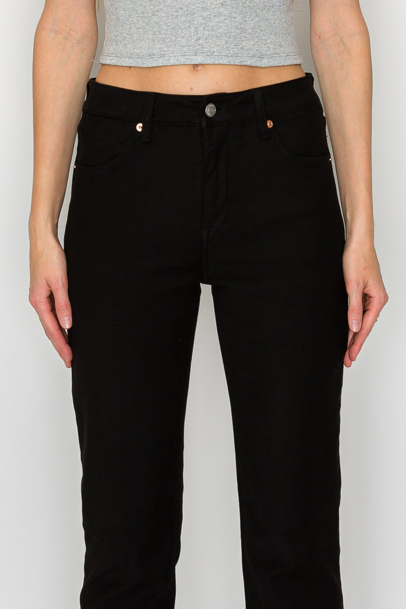 Tummy Control High Rise Ankle Slim Straight Jeans