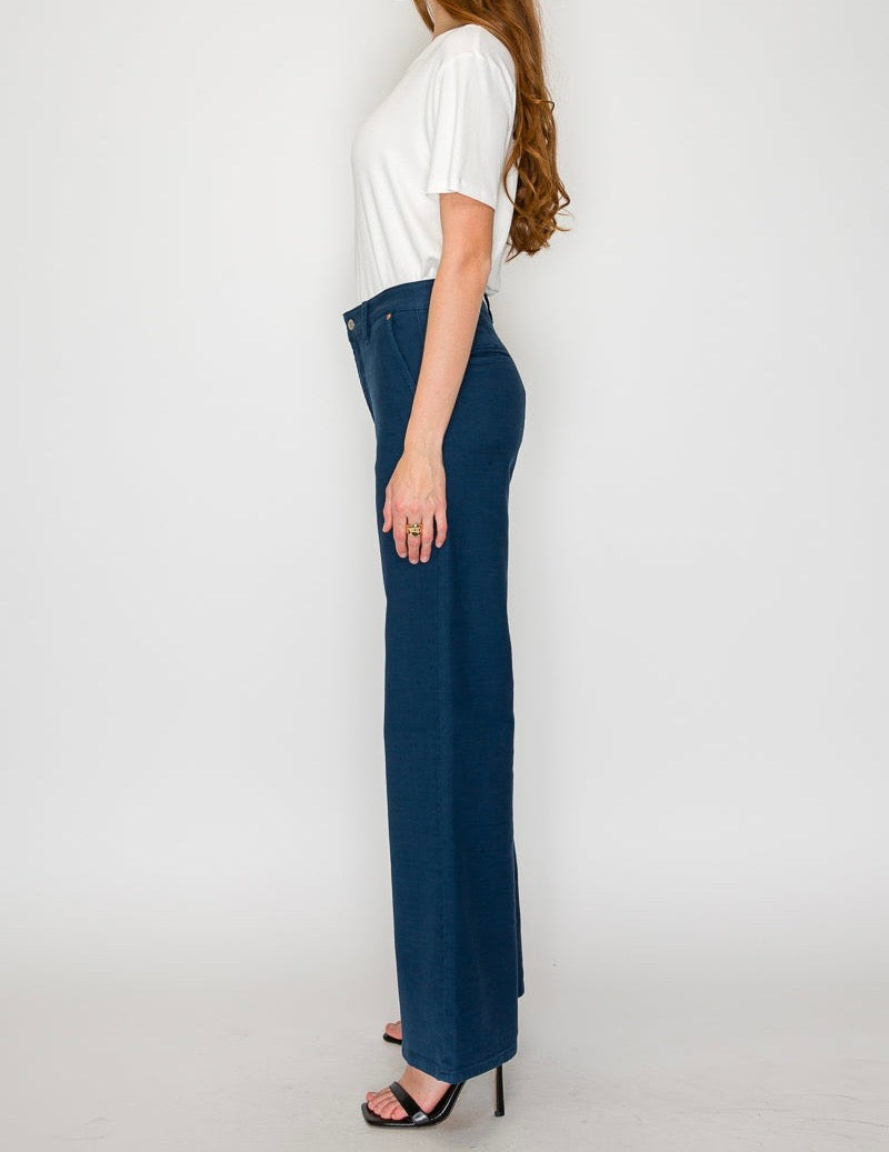 Tummy Control High Rise Wide Flare PFD Jeans