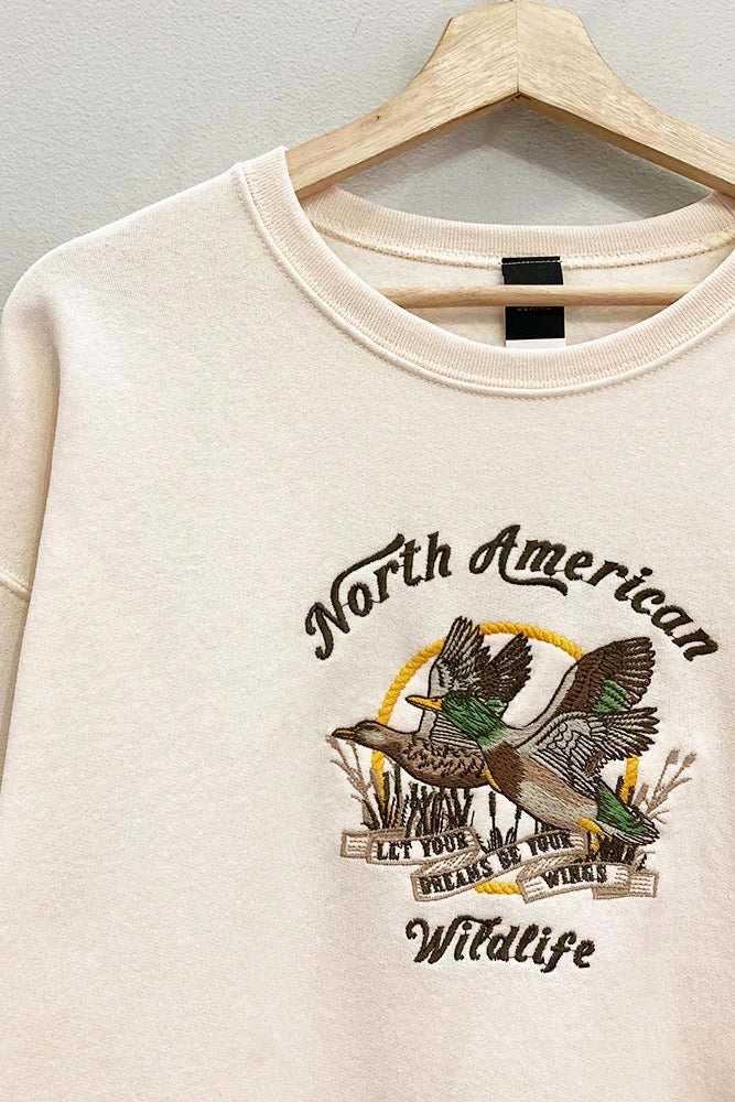 Cream Duck Dreams Crewneck