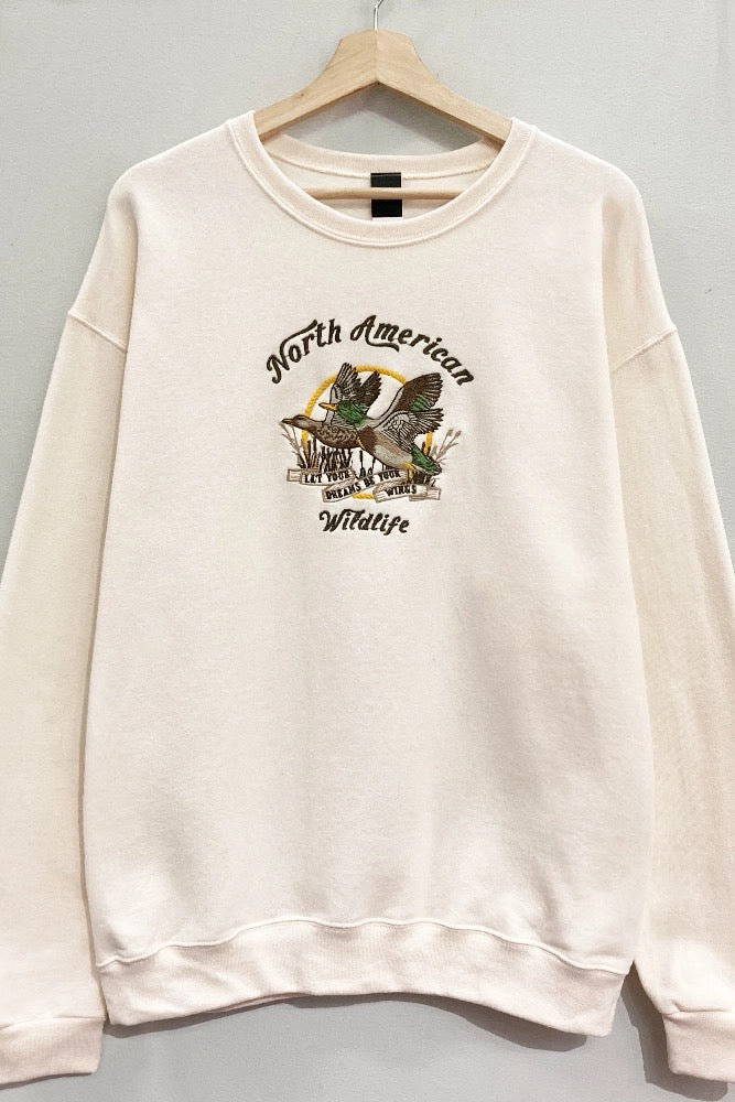 Cream Duck Dreams Crewneck