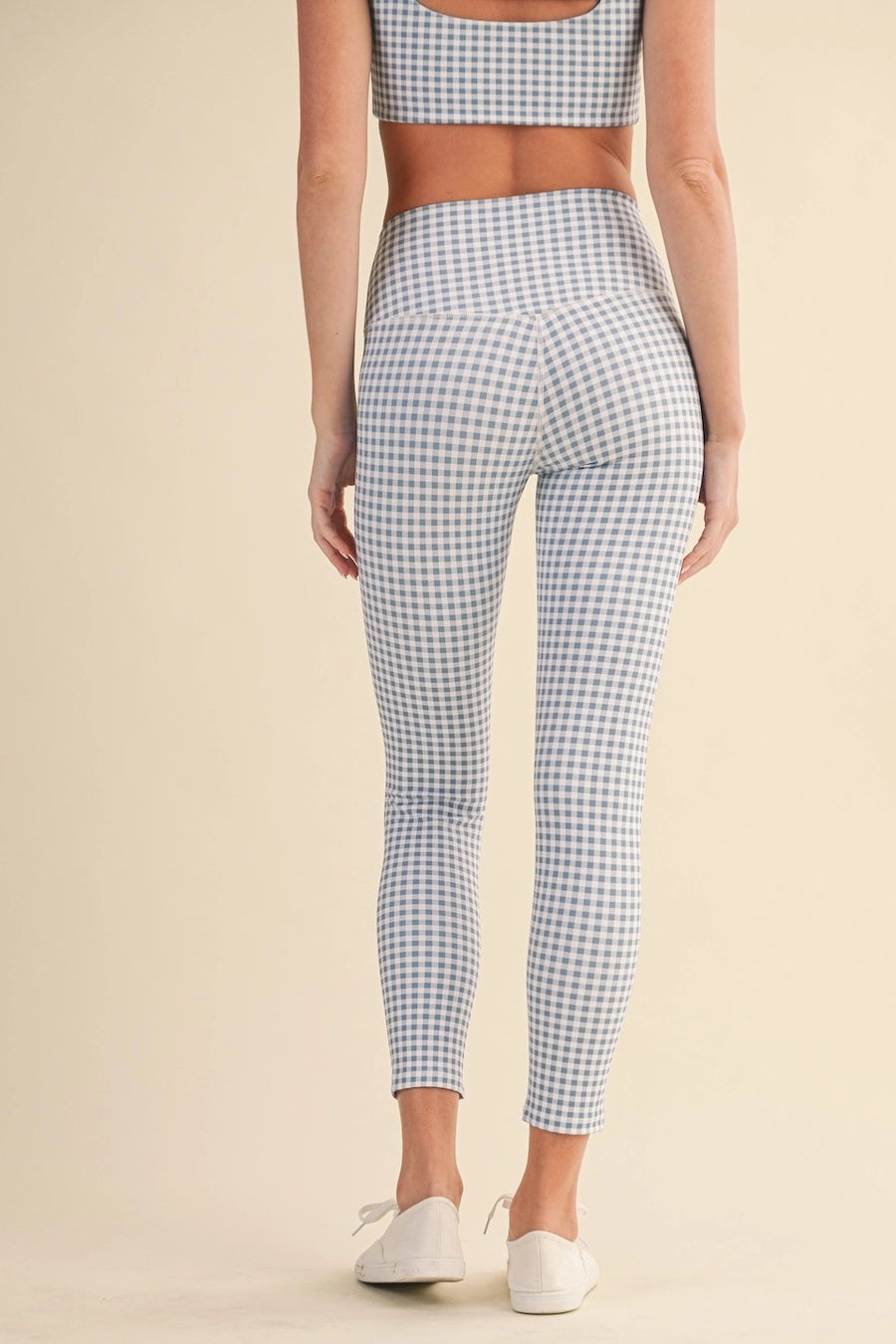 Gingham High-Rise Leggings