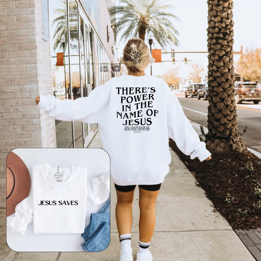 Jesus Saves Crewneck