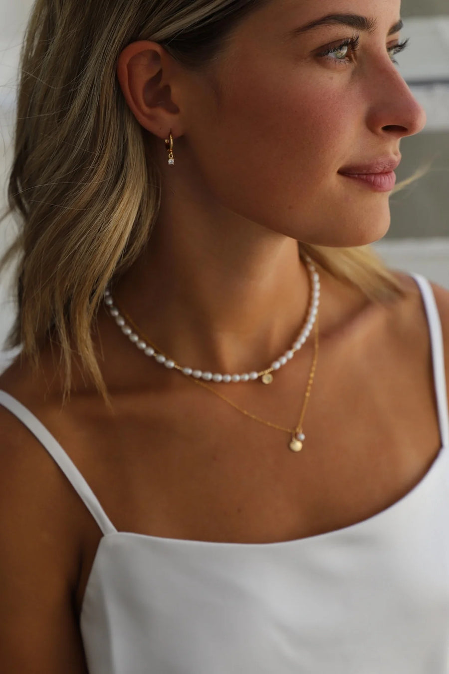 Mini CZ Drop Earrings