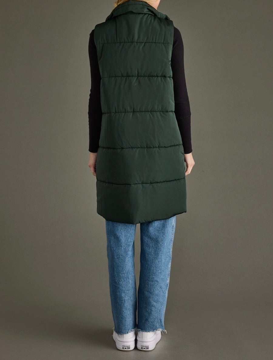 Pocket Front Long Vest