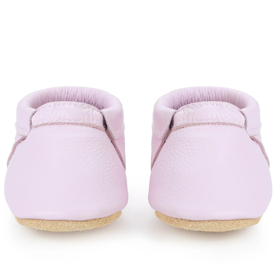 Fringeless Baby Moccassins - Lilac