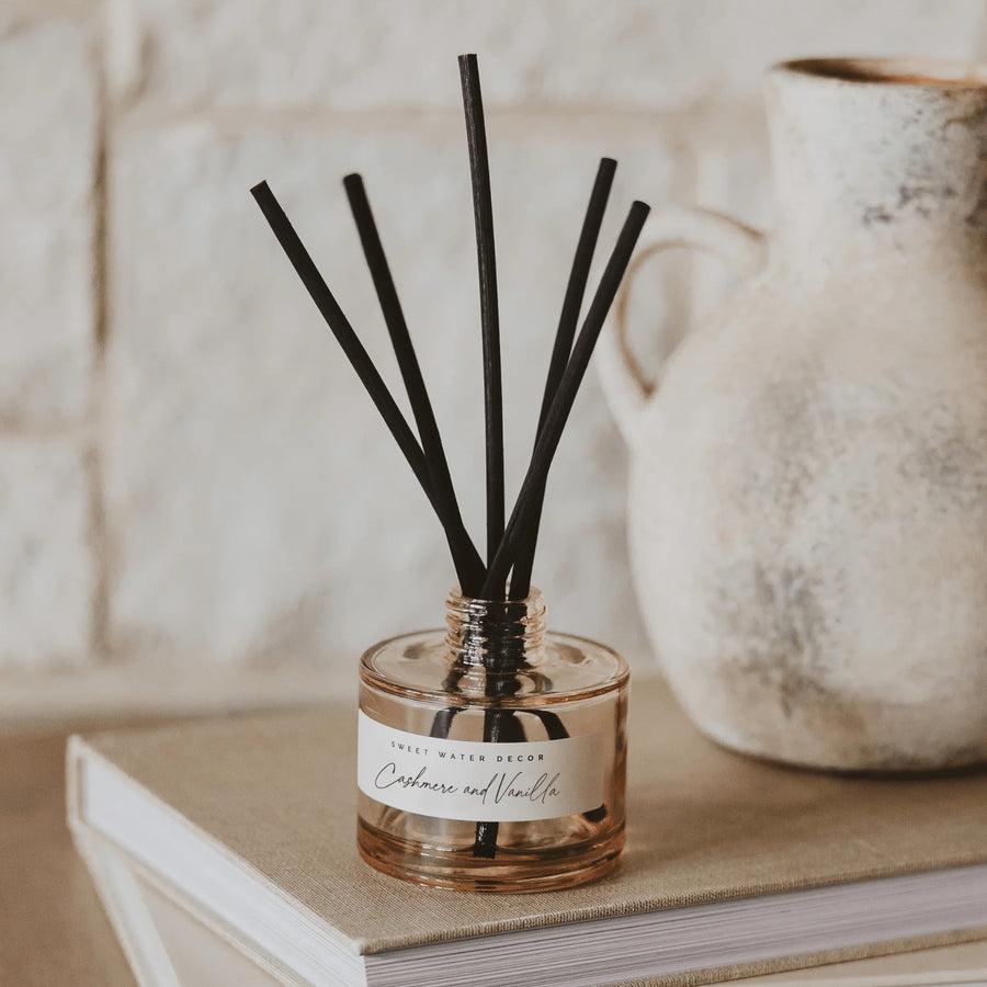 Cashmere & Vanilla 4oz Sandstone Reed Diffuser Jar