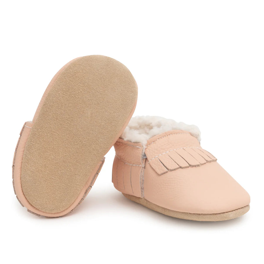 Sherpa Fringe Moccasins