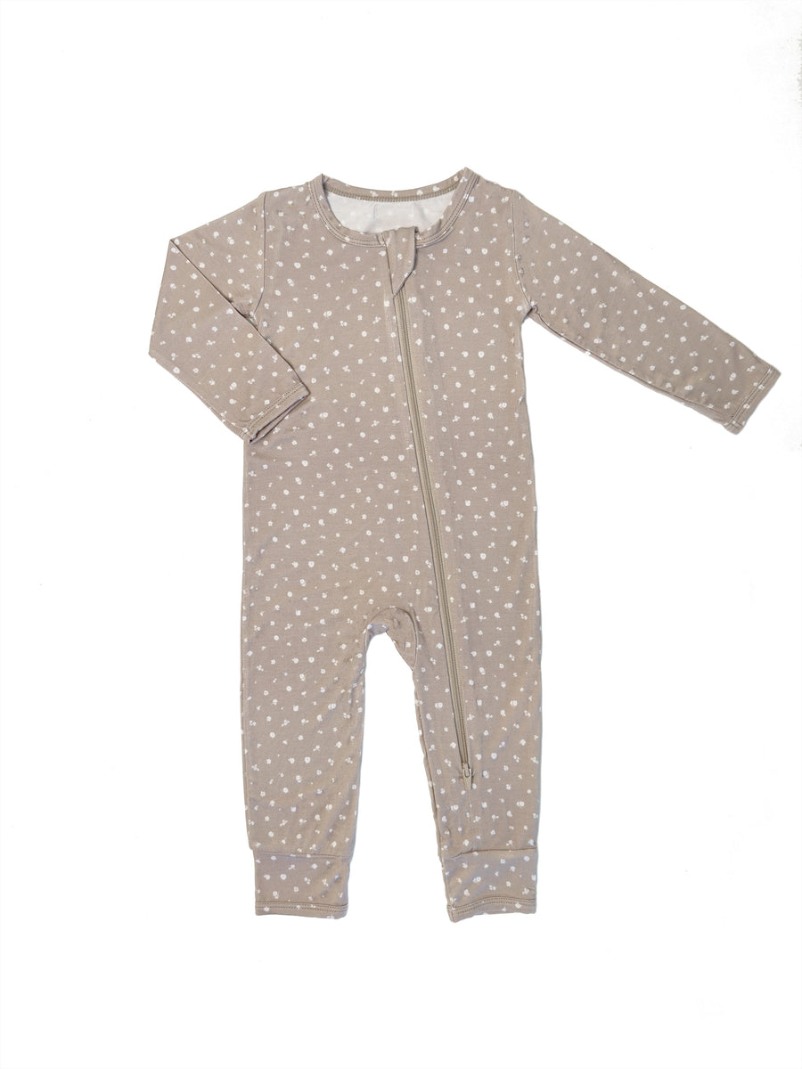 Taupe Blossom Romper