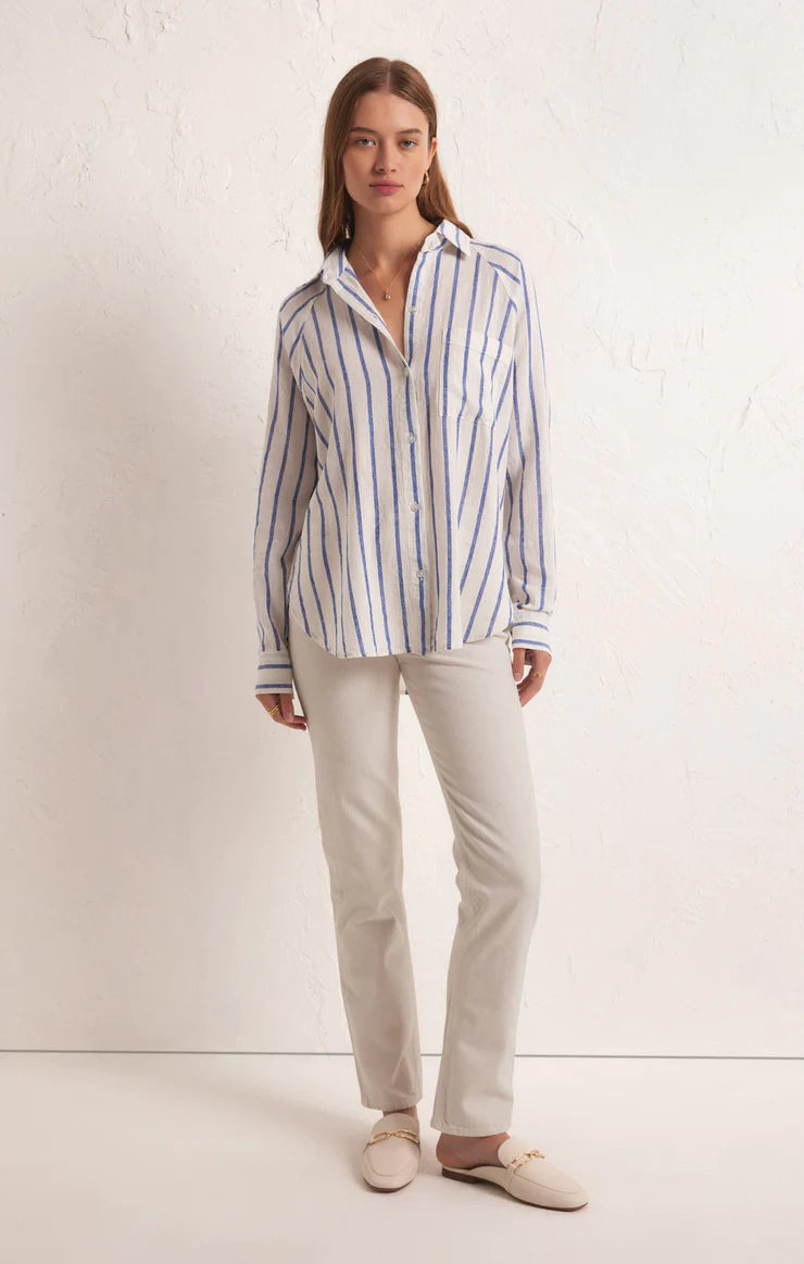 The Perfect Line Button Down Top