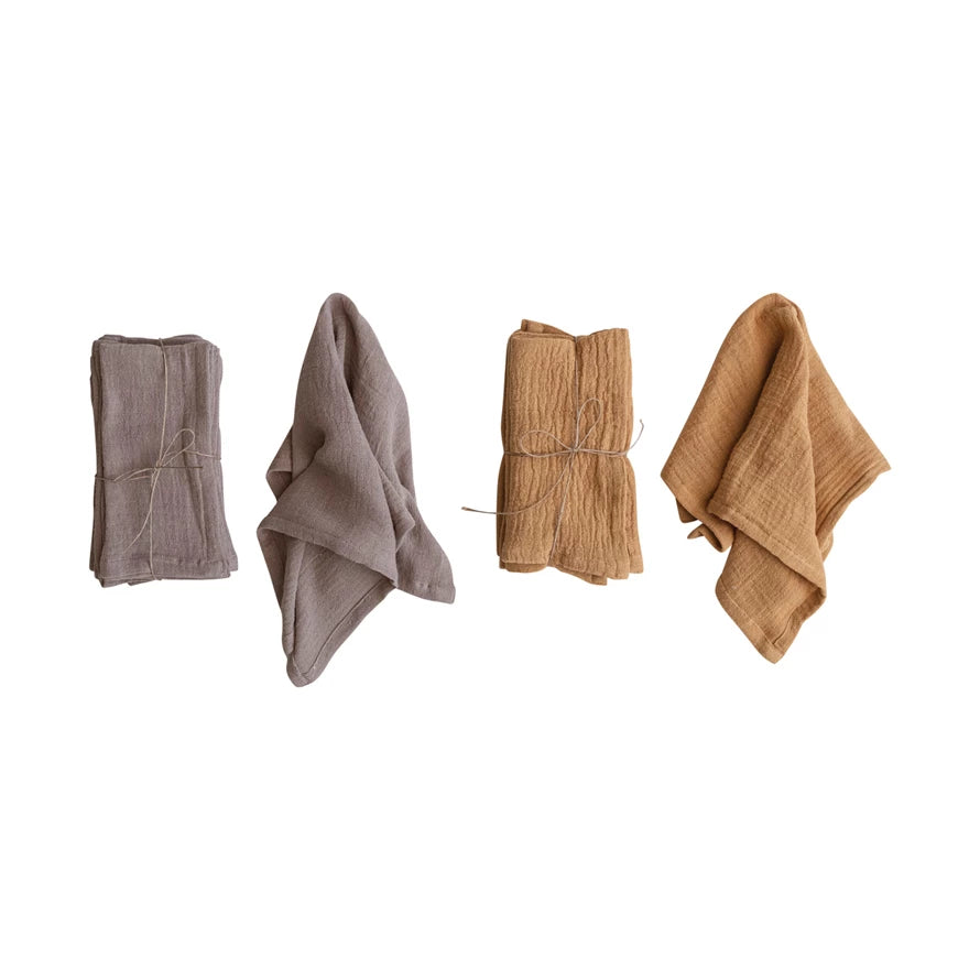 Cotton Double Cloth Napkins Set of 4