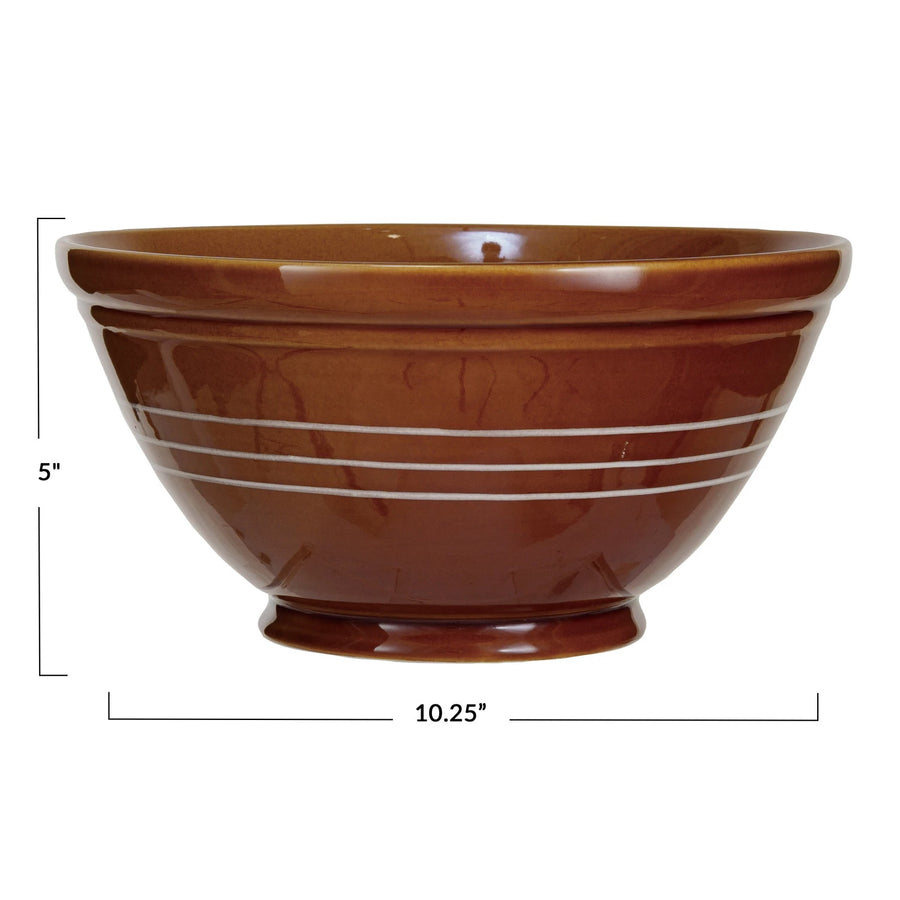 3 Quart Stoneware Mixing Bowl