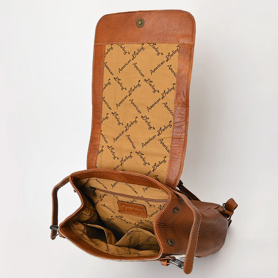 Hand Tooled Western Leather Backpack