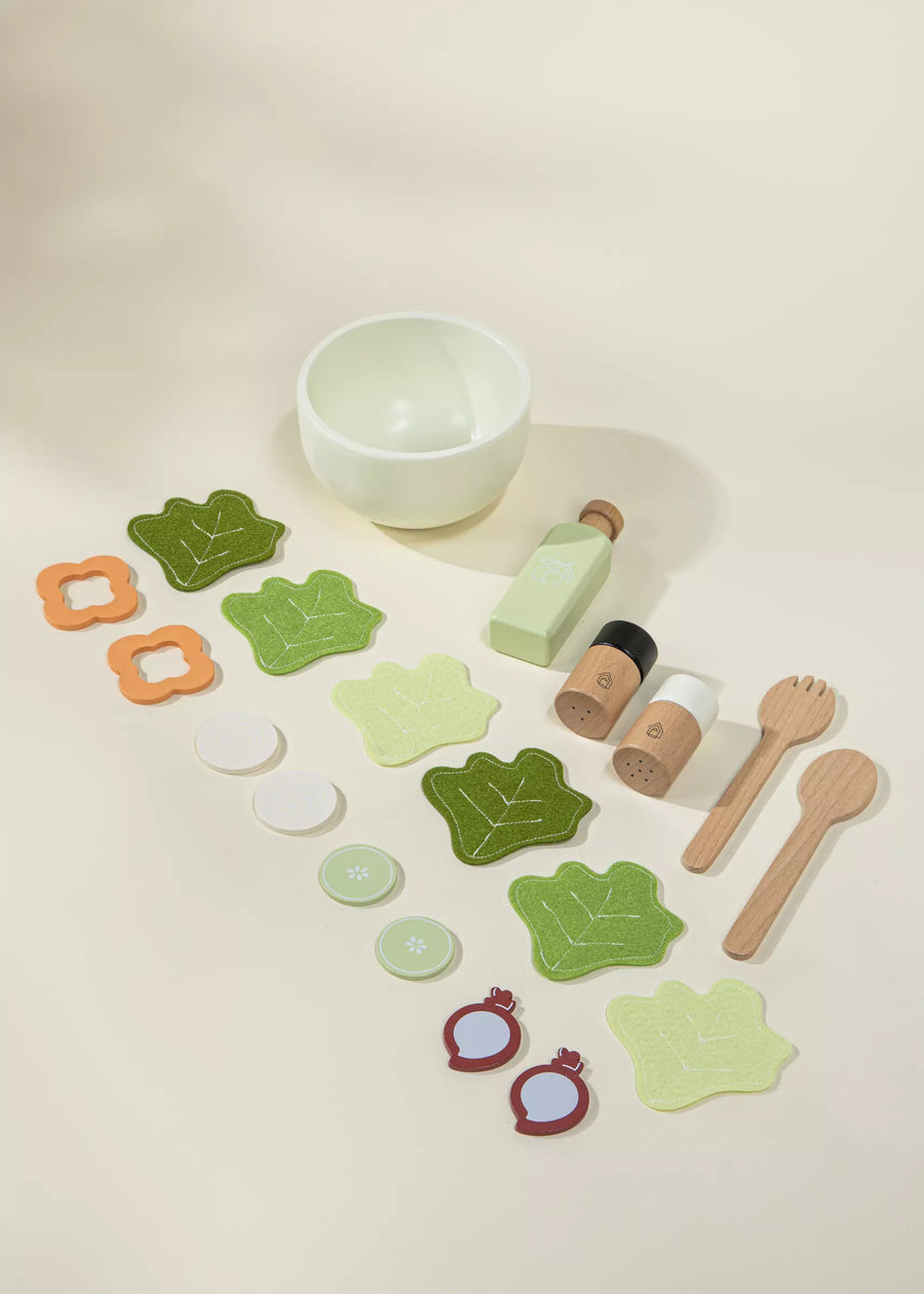 Wooden Salad Playset