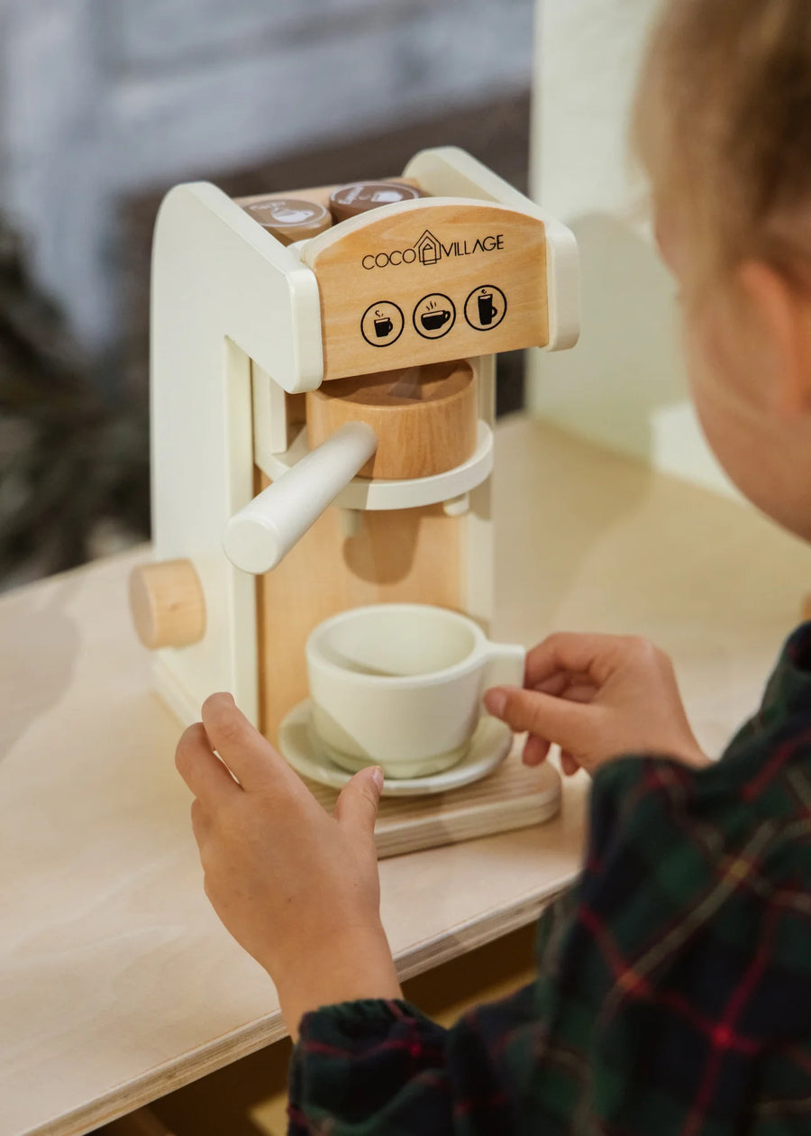 Wooden Coffee Maker Set