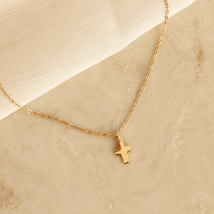 Cross Necklace - Gold
