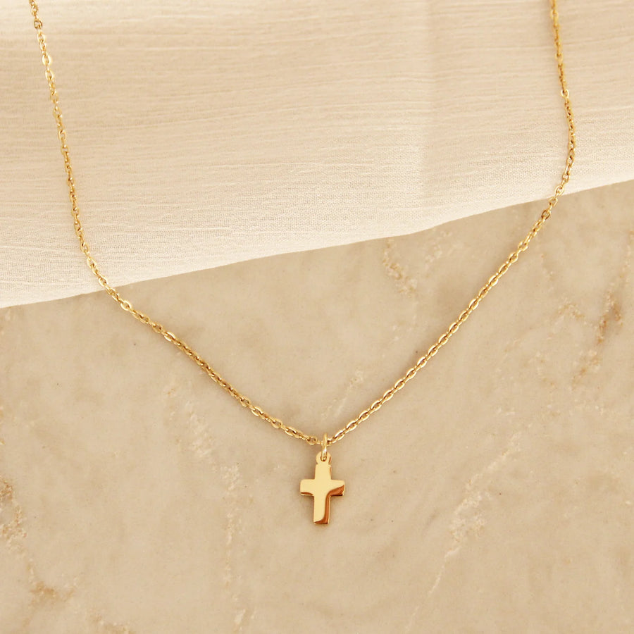 Cross Necklace - Gold