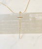 RESTOCK :: 14kt Gold Filled Modern Cross Necklace