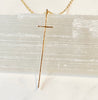 RESTOCK :: 14kt Gold Filled Modern Cross Necklace