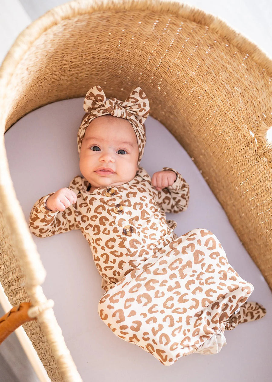 Leopard  Knotted  Headband