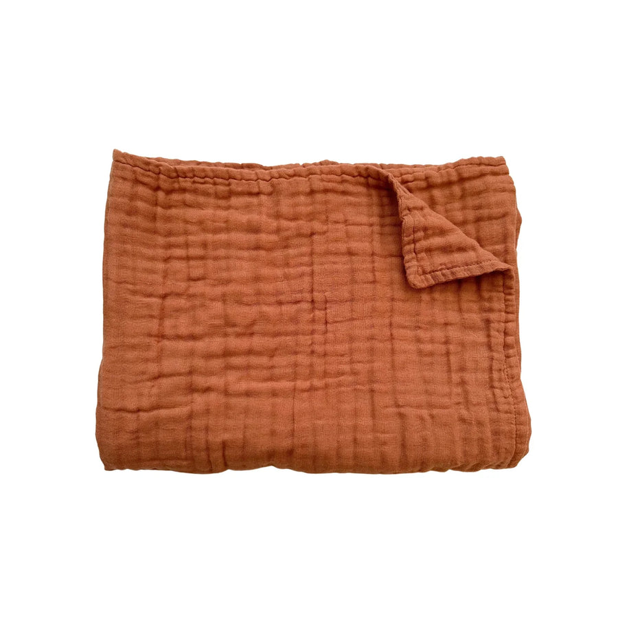 Muslin 6-Layer Blanket - Copper