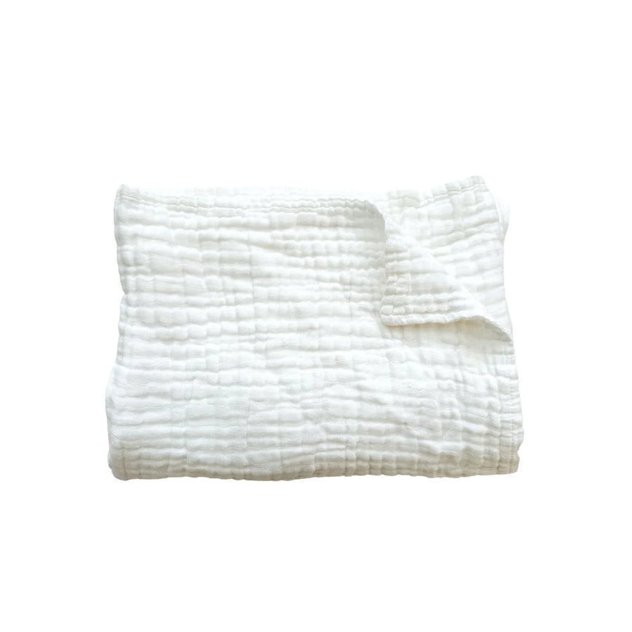 Muslin 6-Layer Blanket - White