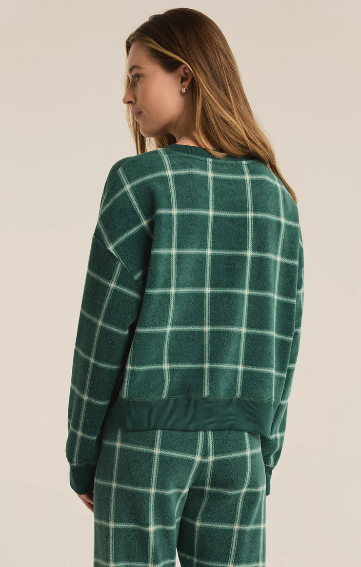 Plaid Long Sleeve Top