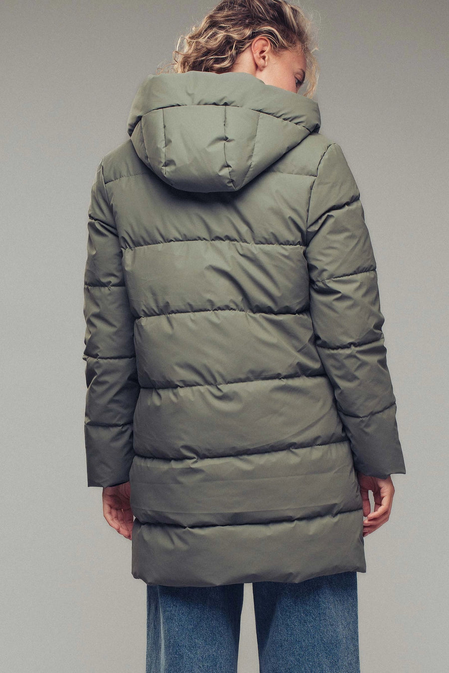 Hooded Longline Puffer Coat