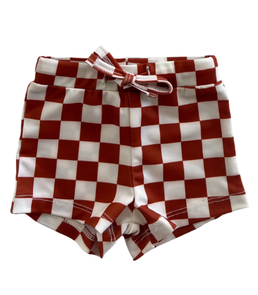 Stracciatella Checkerboard Riviera Swim Short UPF 50+