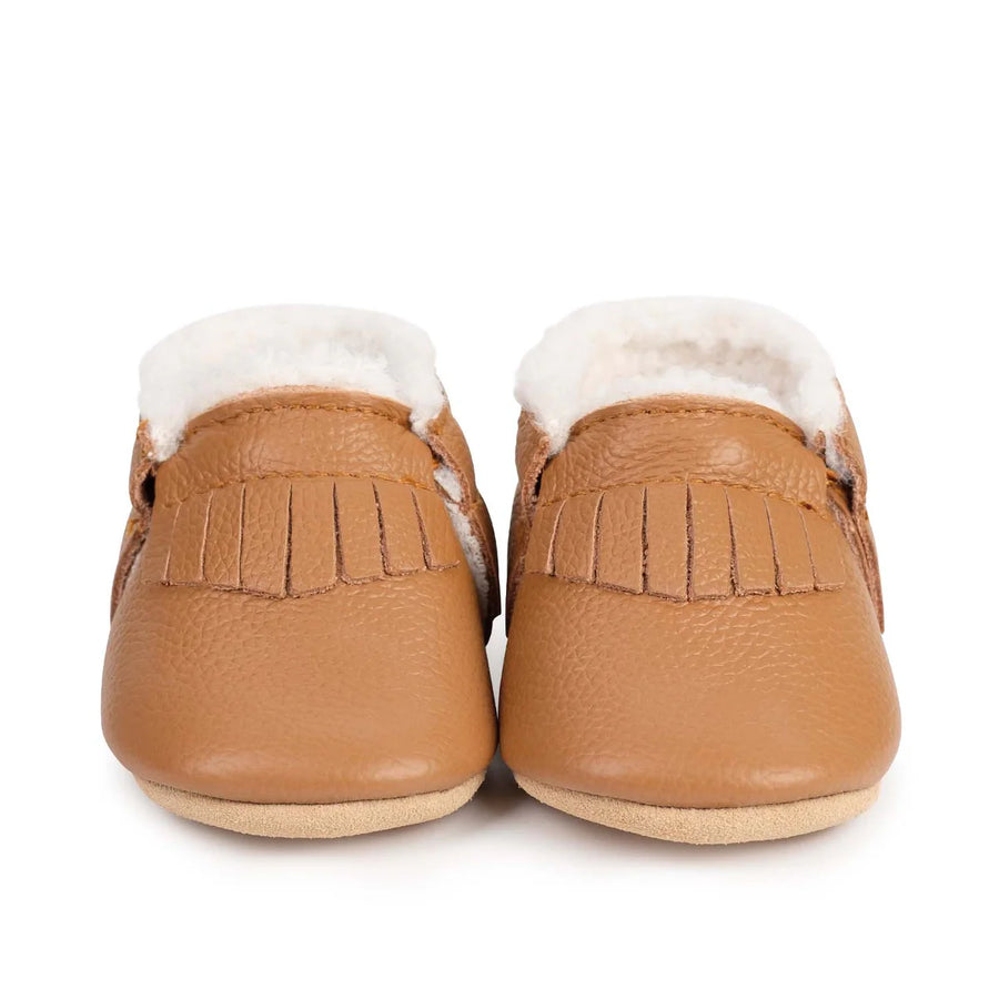 Sherpa Fringe Moccasins