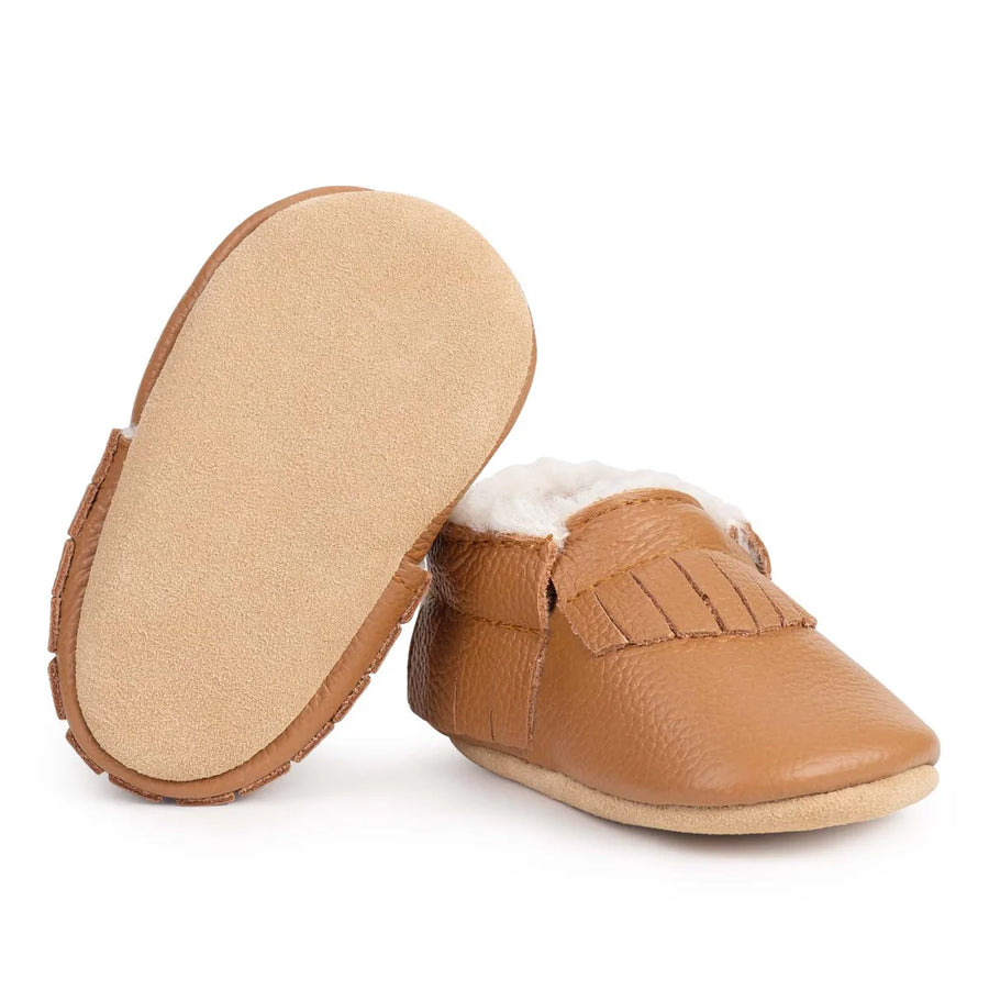 Sherpa Fringe Moccasins