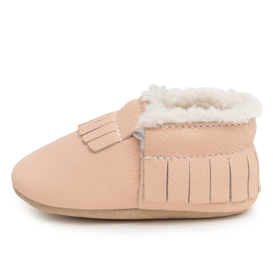 Sherpa Fringe Moccasins