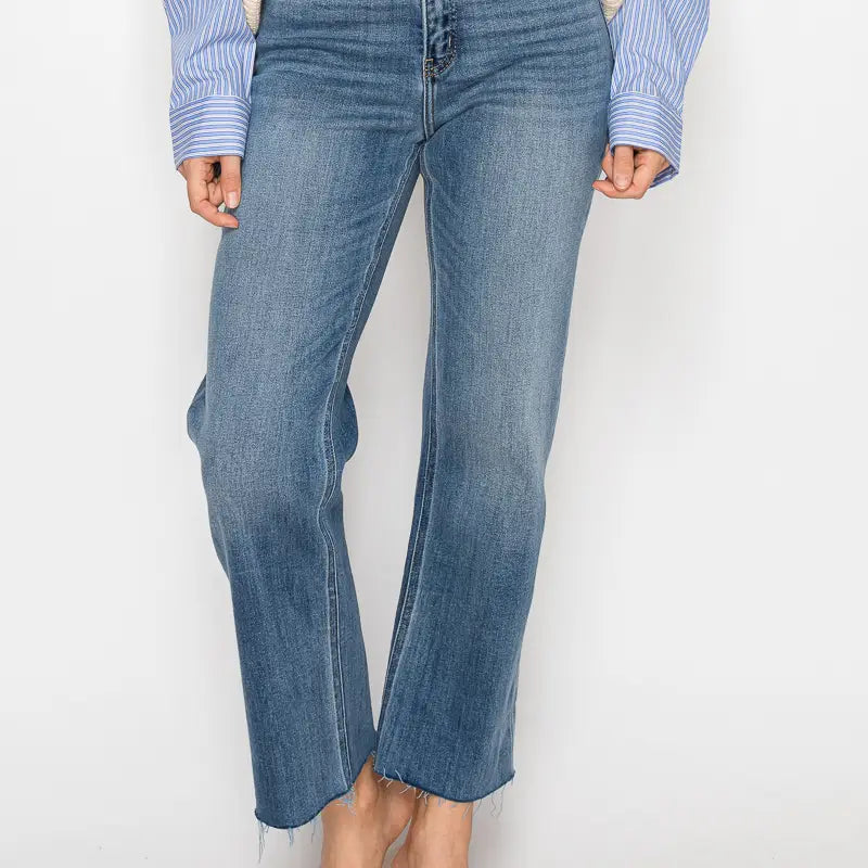 Eco High Rise Straight Leg Jeans