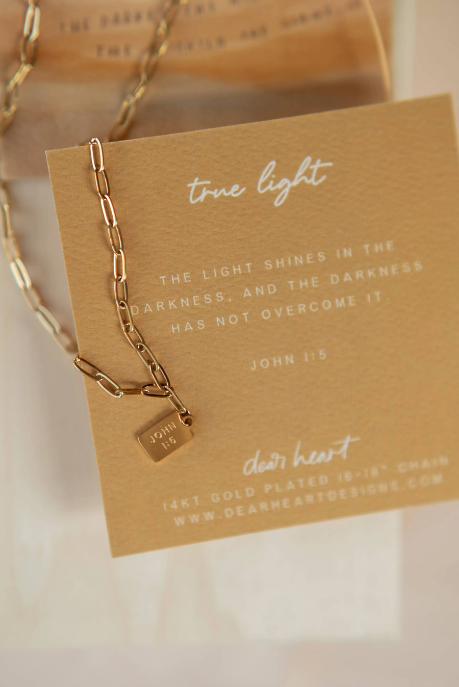 True Light Tag Necklace