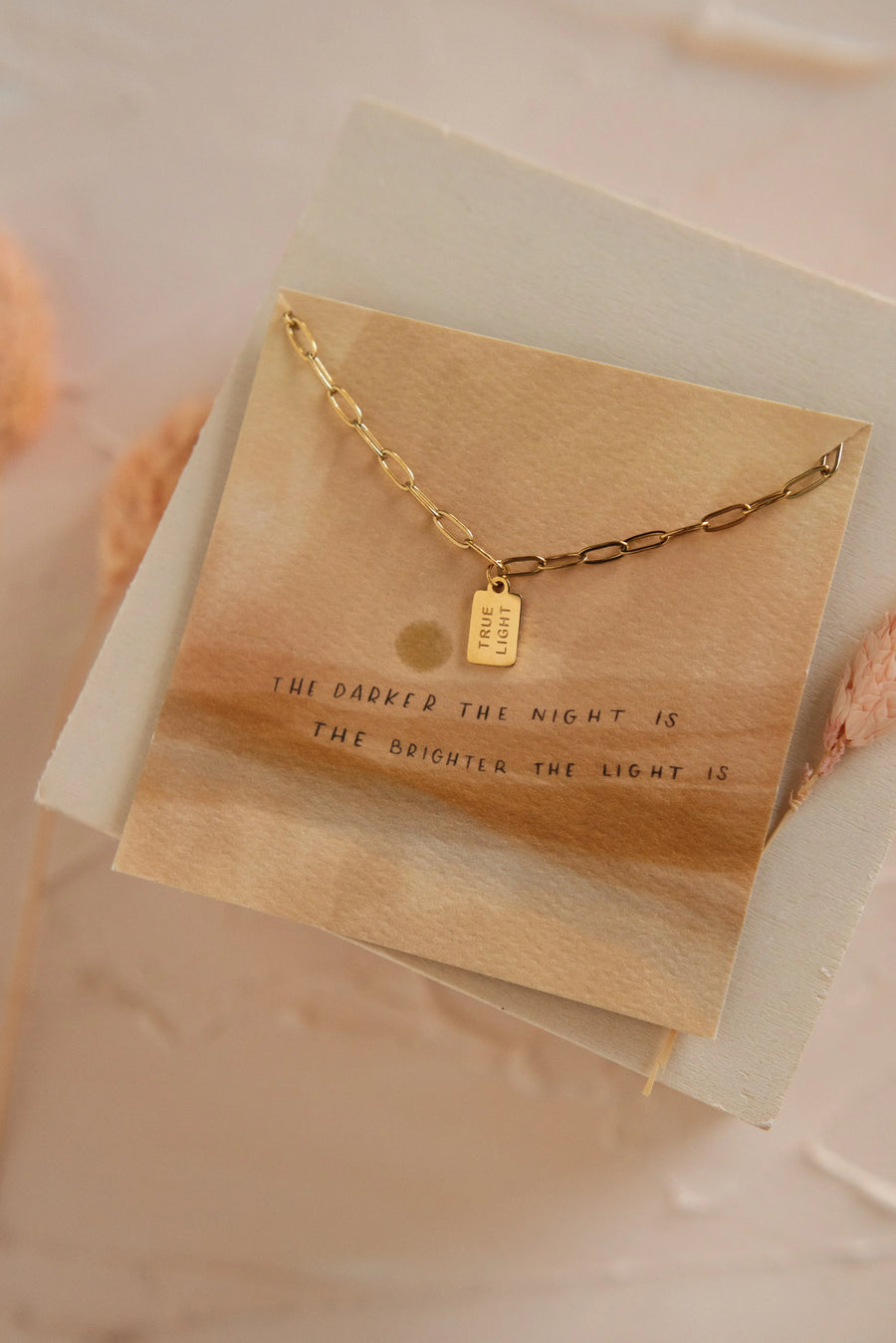 True Light Tag Necklace