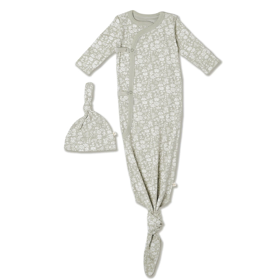Organic Kimono Knotted Sleep Gown