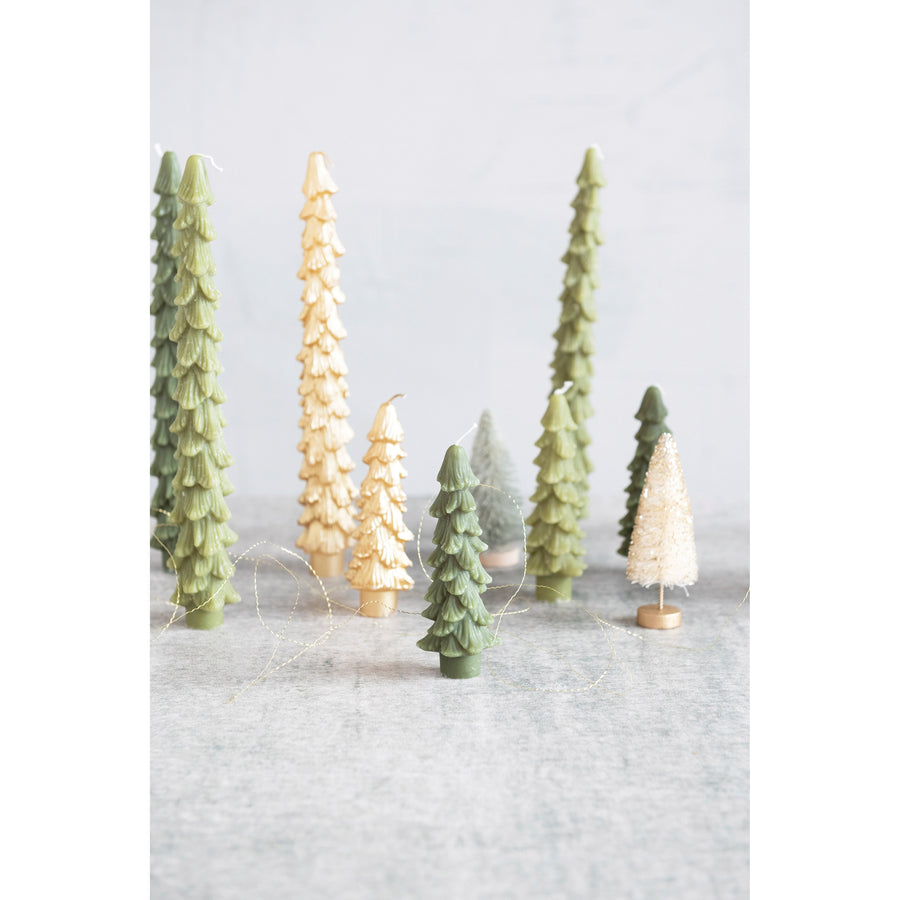 Short Tree Shaped Taper Candle