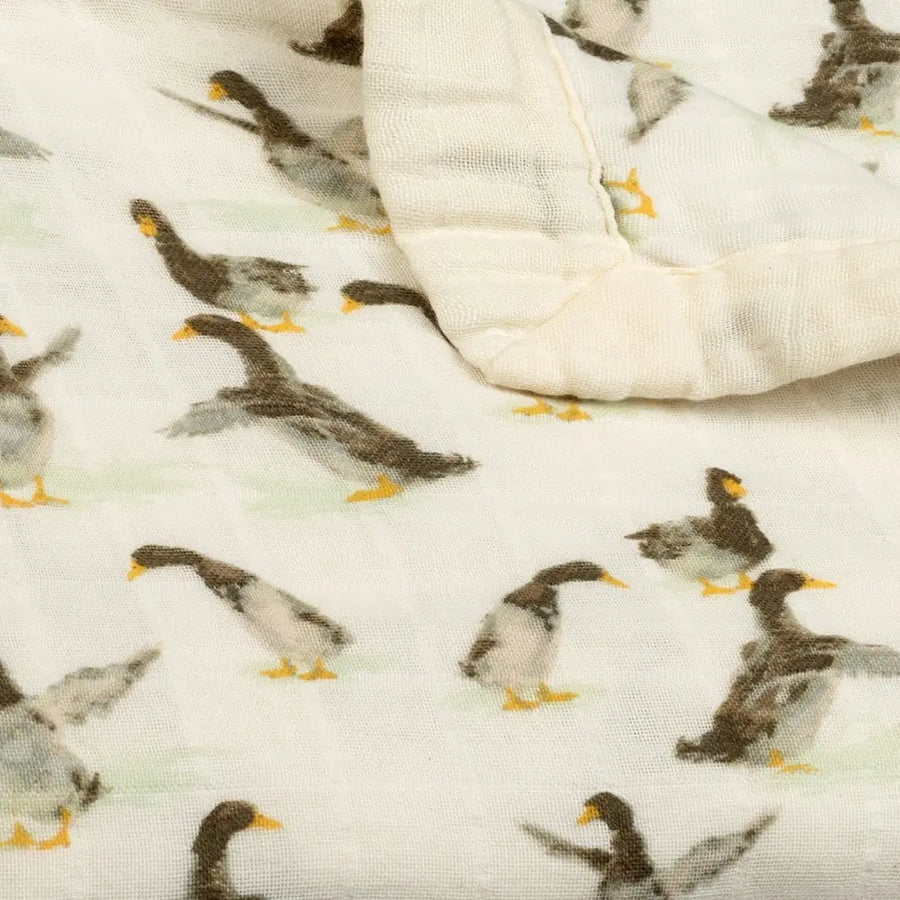 Duck Big Lovey Three-Layer Muslin Blanket