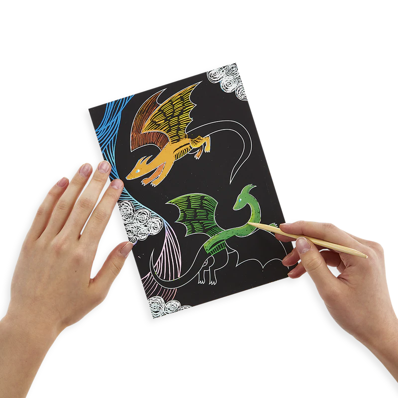 Scratch and Scribble Art Kit - Fantastic Dragon
